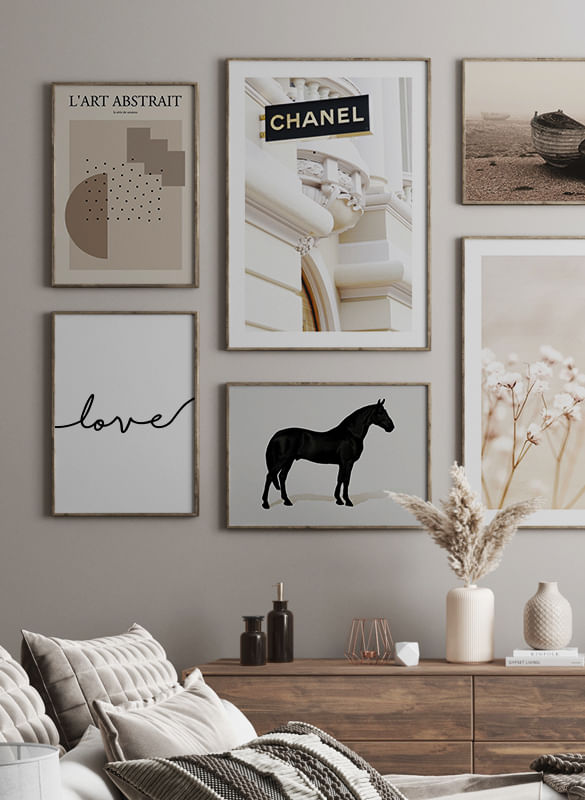 Mallar till tavelväggar